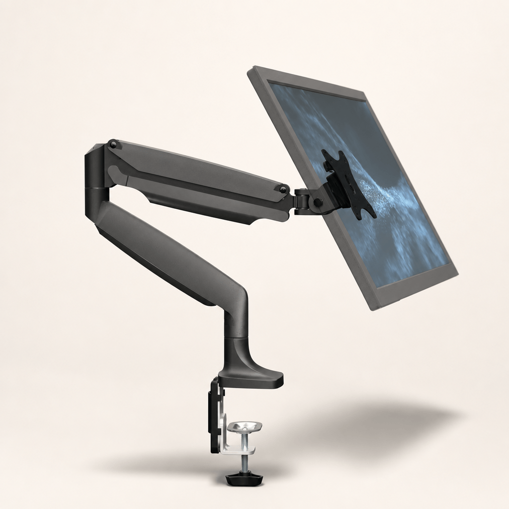 VIVO VIVO Pneumatic Single Monitor Desk Mount — Monitor Mount / Arm