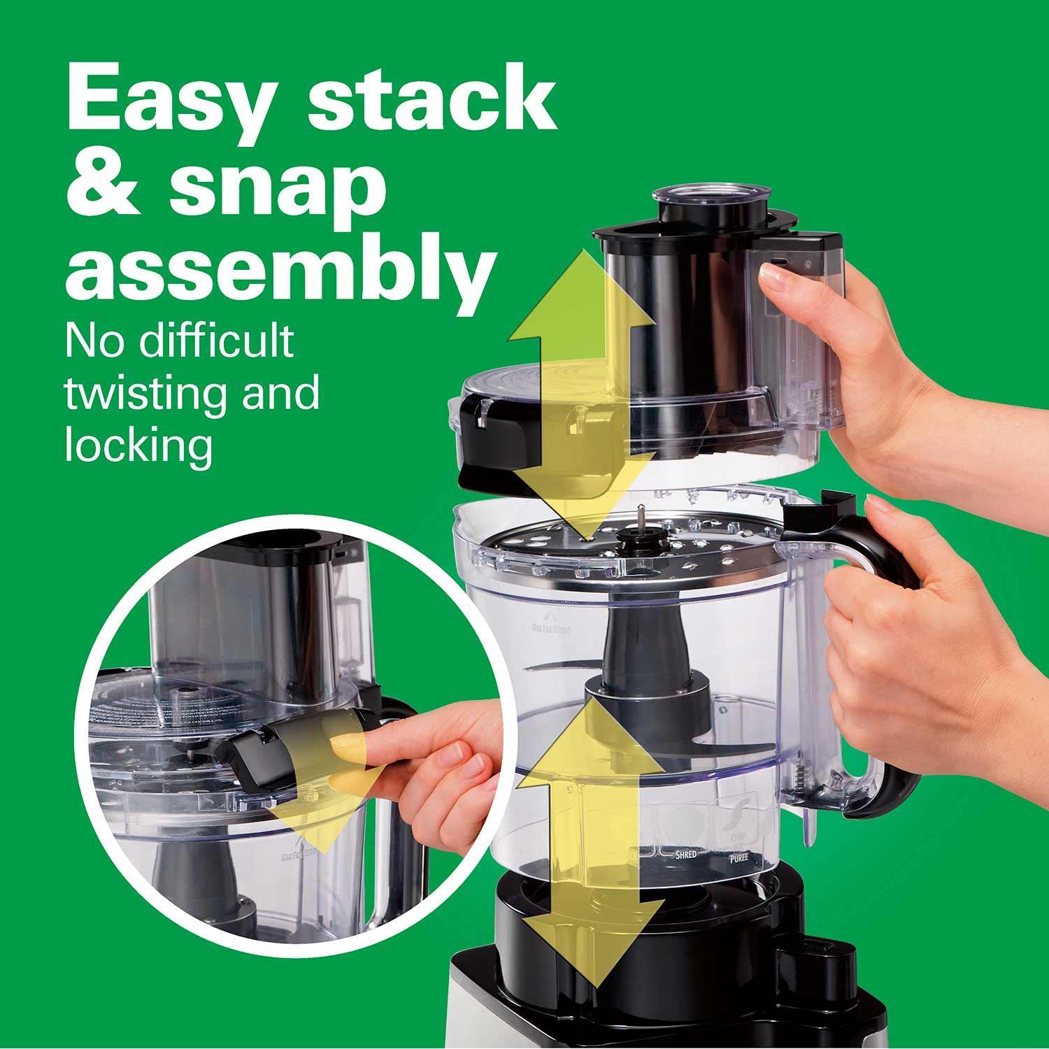 Hamilton Beach Hamilton Beach Stack & Snap 12-Cup Food Processor
