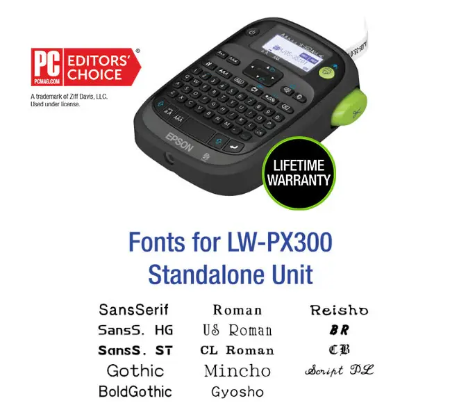 Epson Epson LabelWorks LW-PX300 Full Kit