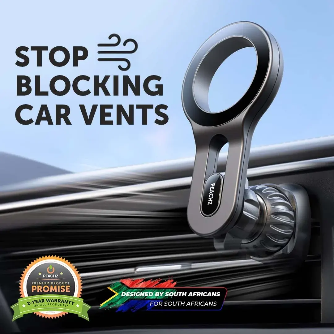 Peachz Peachz MagSafe Ring Air Vent Car Phone Mount