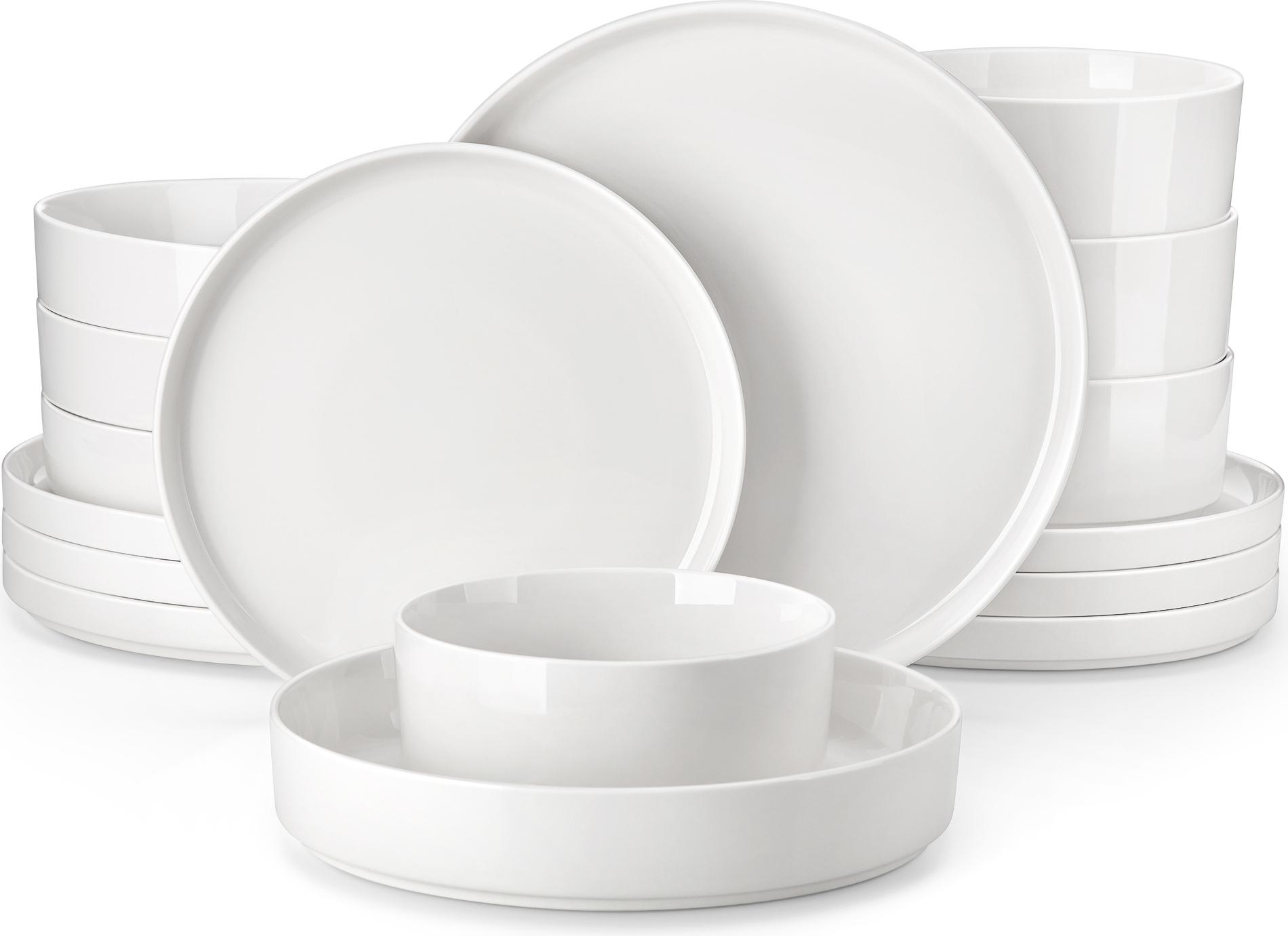 Thomas Loft 16-Piece White Dinner Set