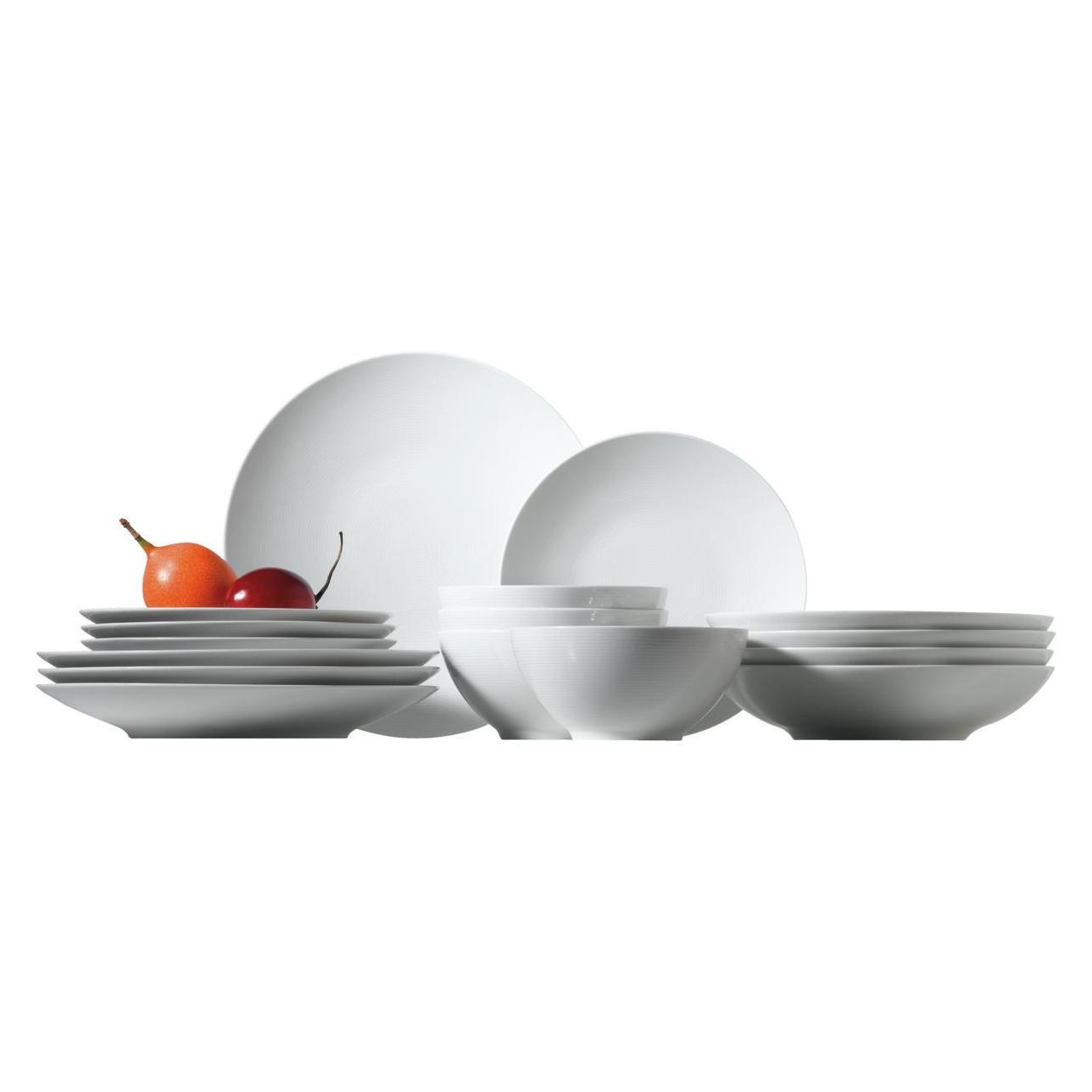Thomas Loft 16-Piece White Dinner Set