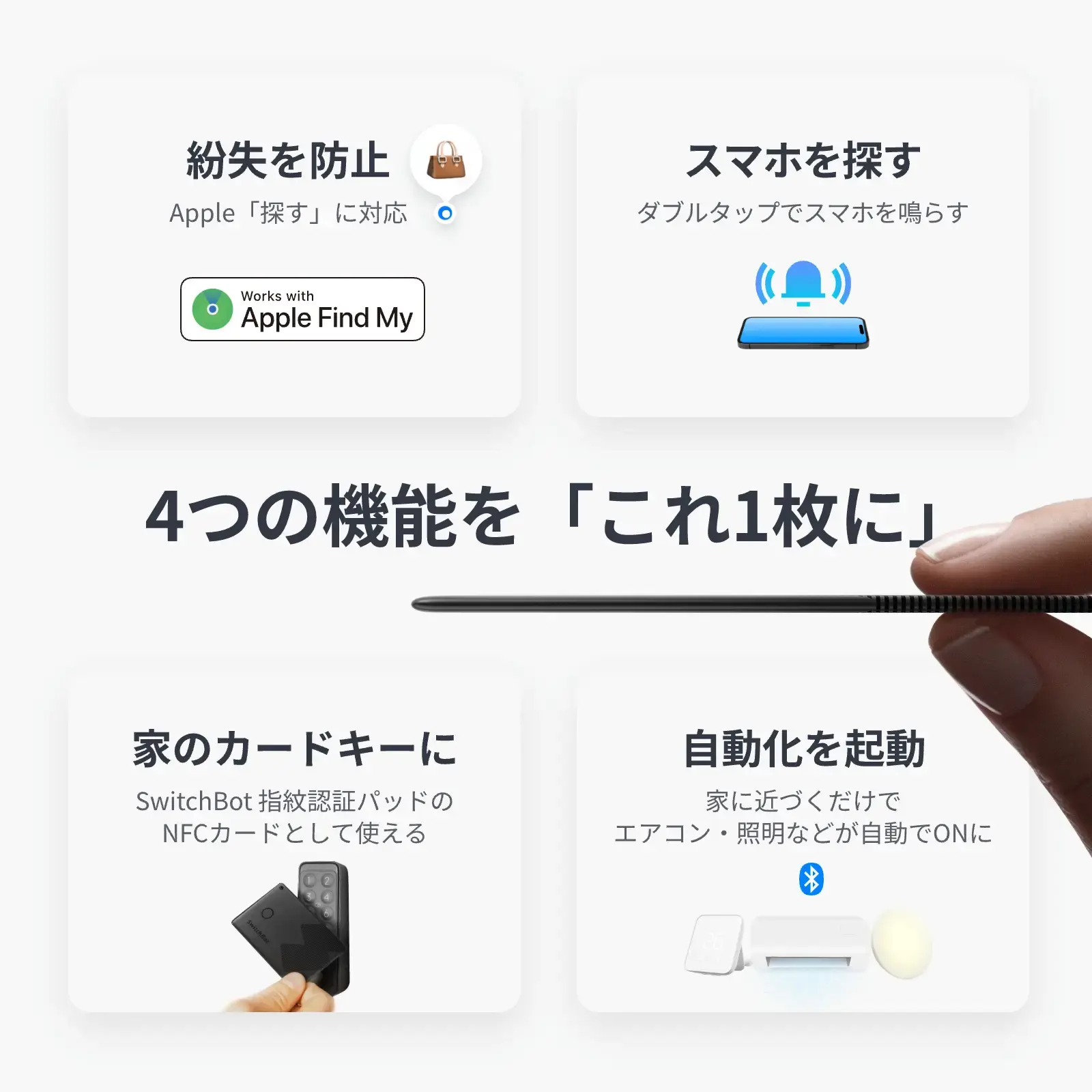 SwitchBot SwitchBot Wallet Finder Card