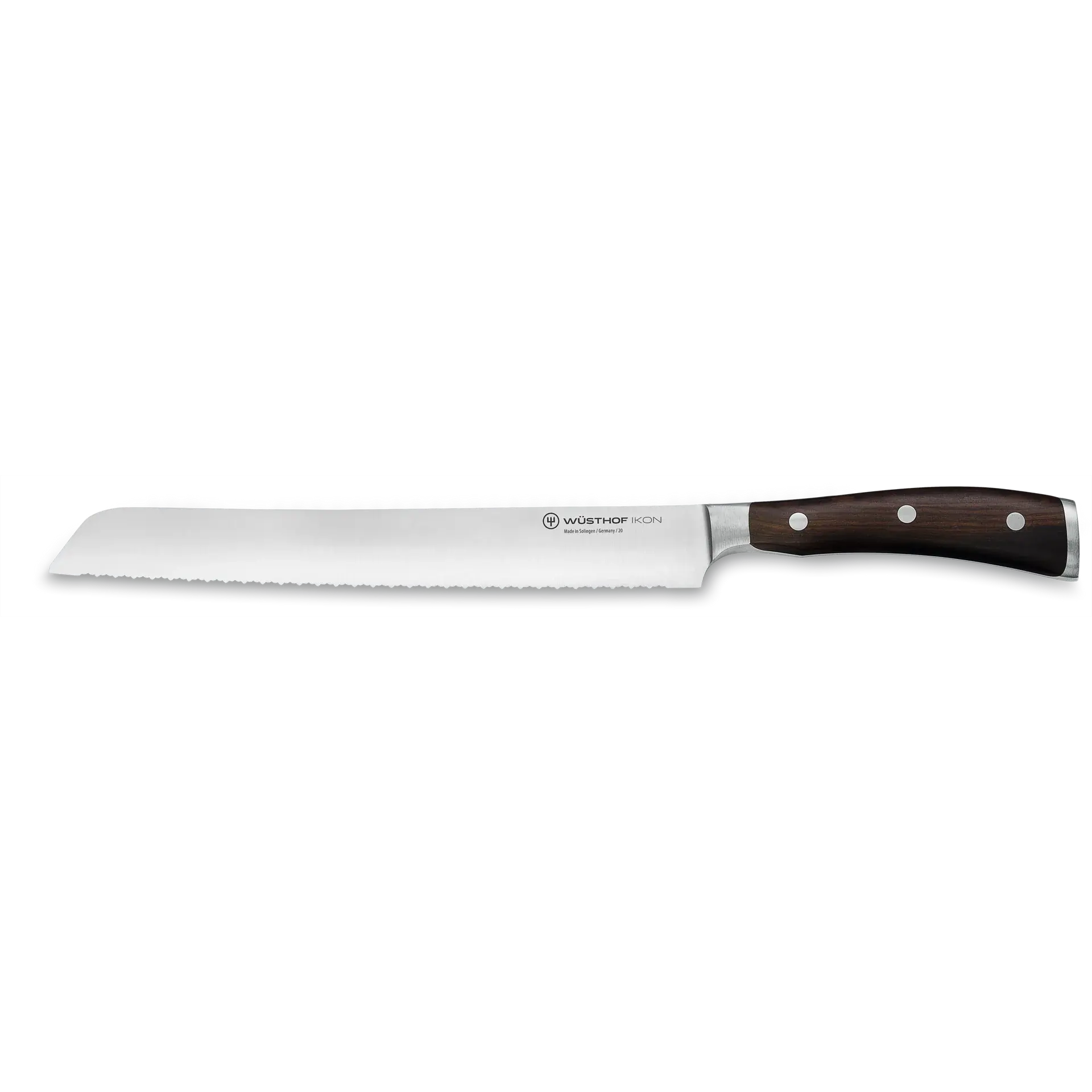 Wüsthof Ikon Bread Knife 23 cm, Precision Double Serration