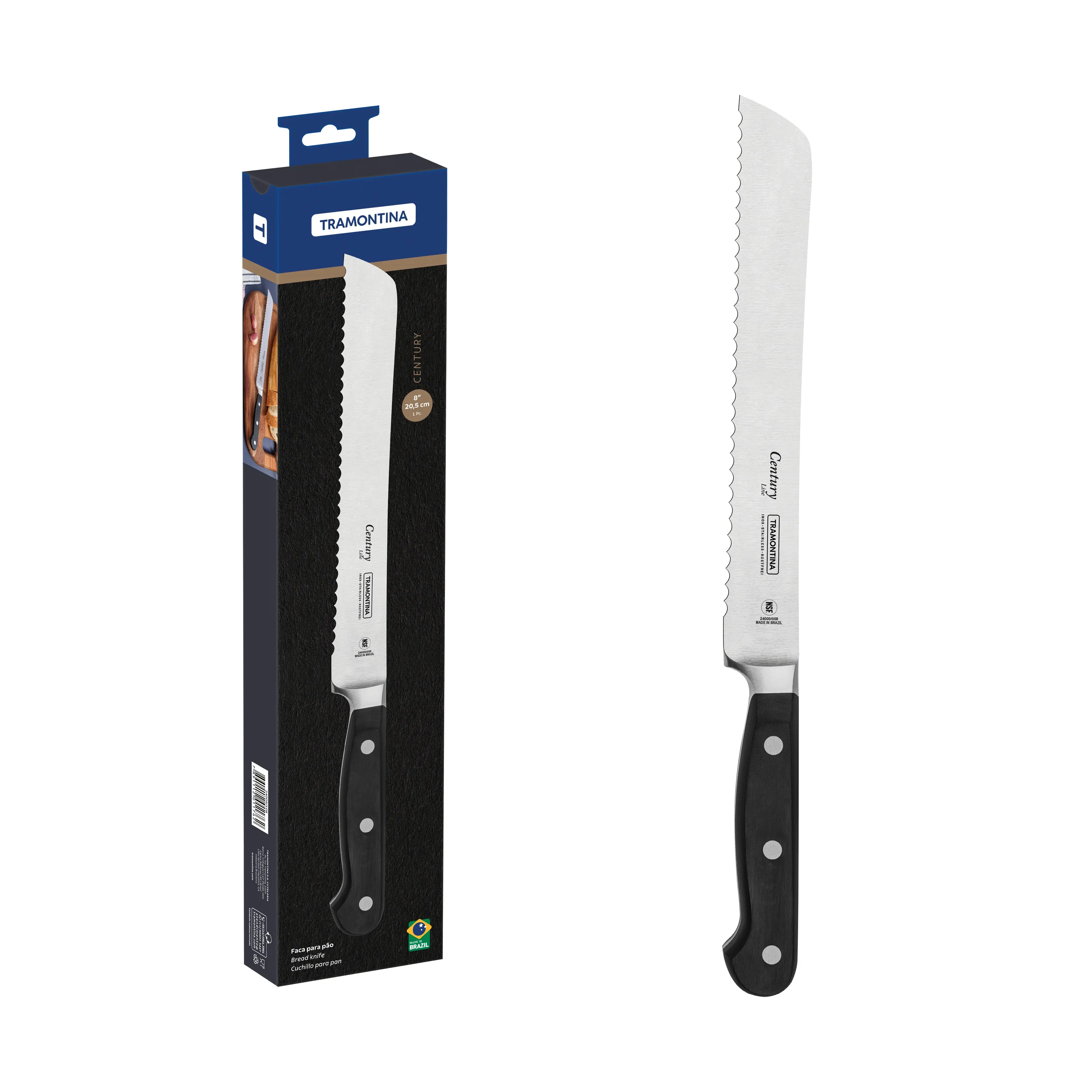 Tramontina Century Bread Knife 8 in