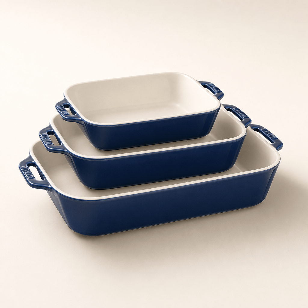 Staub Stoneware 3-Piece Rectangular Baking Dish Set — Baking Dish / Casserole Dish