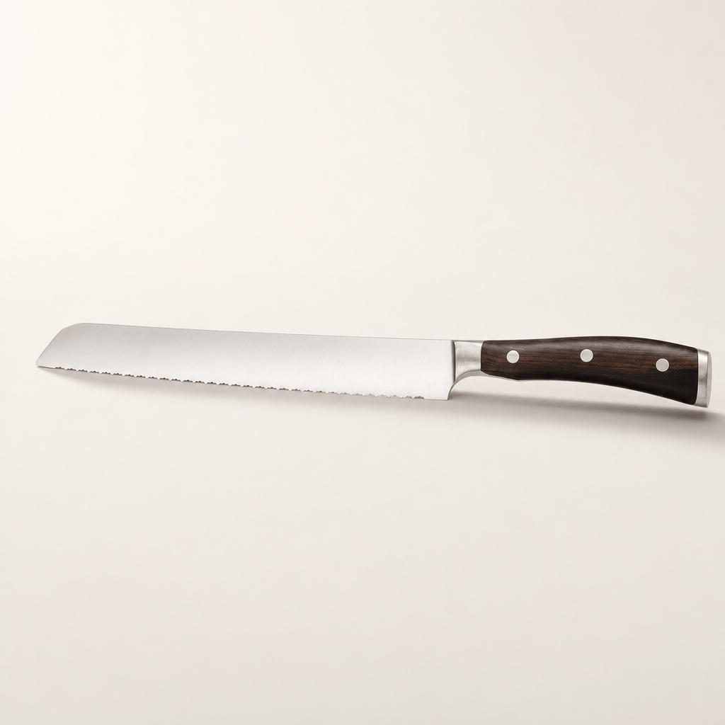 Wüsthof Ikon Bread Knife 23 cm, Precision Double Serration — Bread Knife