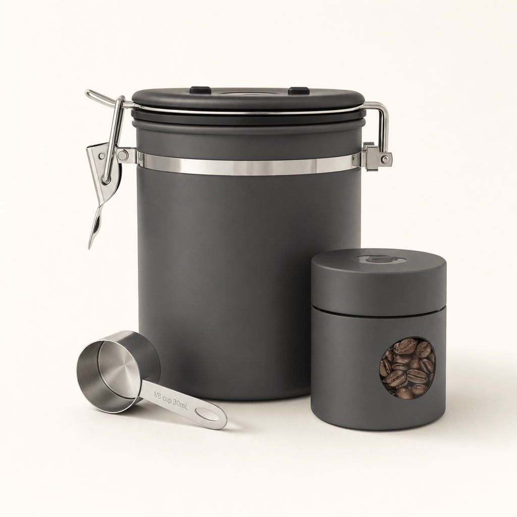 Coffee Gator Stainless Steel Coffee Canister — Coffee Storage Canister