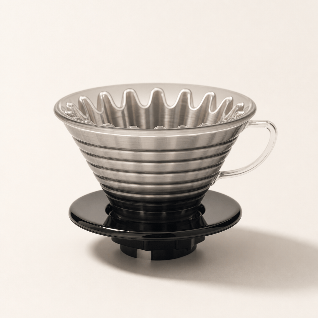 Kalita Kalita Wave 185 Stainless Steel Dripper — Pour-Over Coffee Dripper