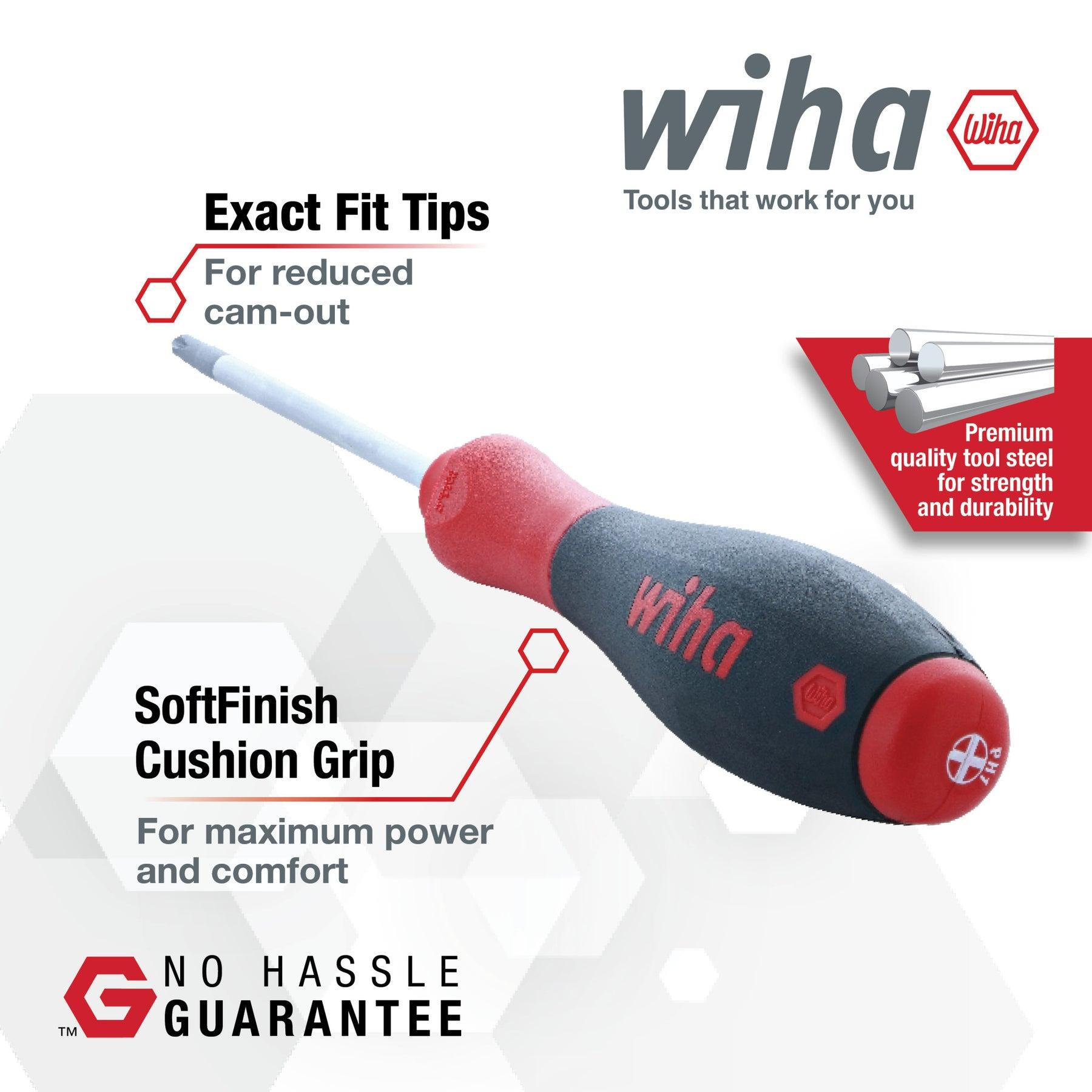 Wiha Wiha SoftFinish 12-Piece Slotted/Phillips Set