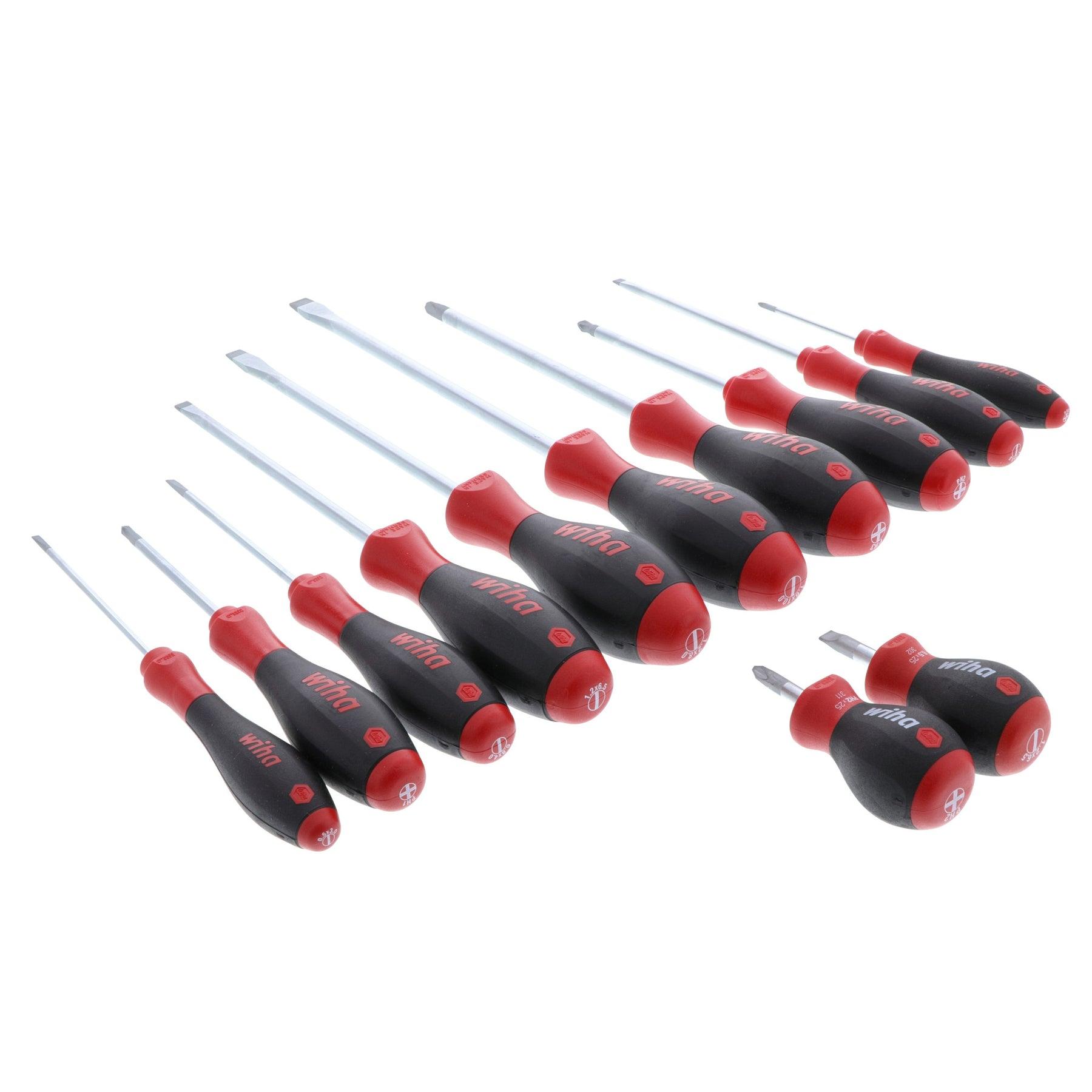 Wiha Wiha SoftFinish 12-Piece Slotted/Phillips Set
