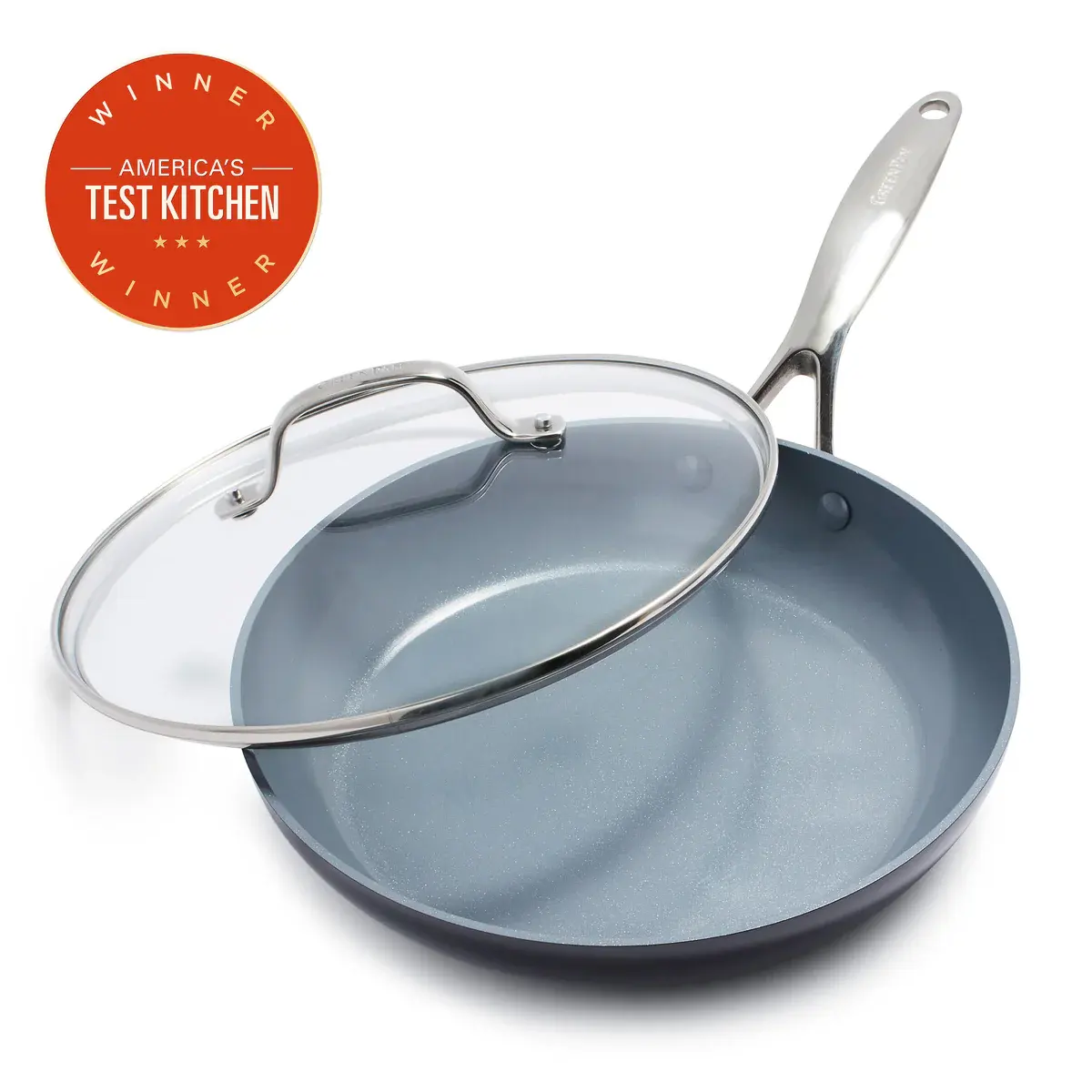 GreenPan GreenPan Valencia Pro Ceramic Nonstick 10-inch Frypan with Lid