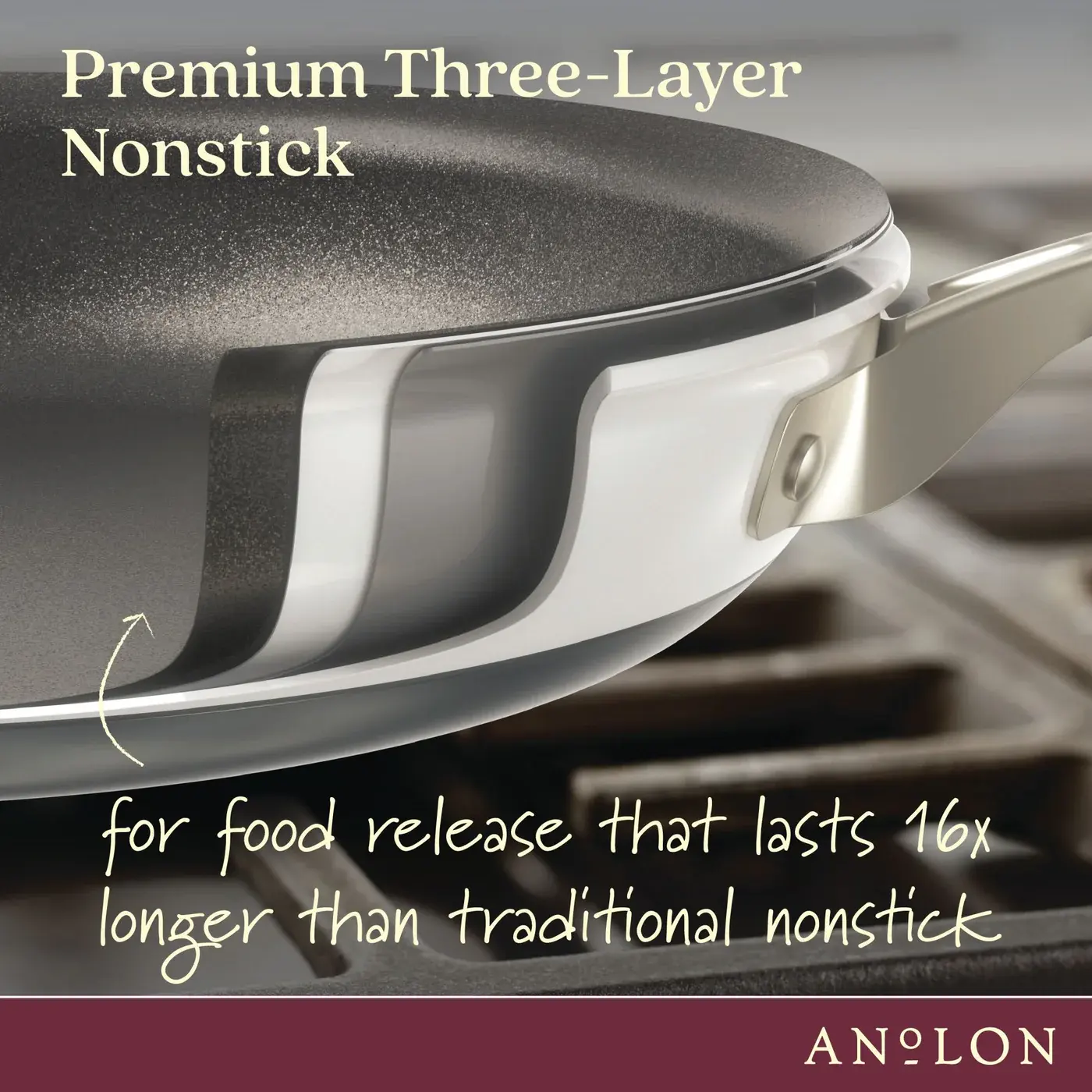Anolon Anolon Achieve 10-inch Hard-Anodized Nonstick Frying Pan