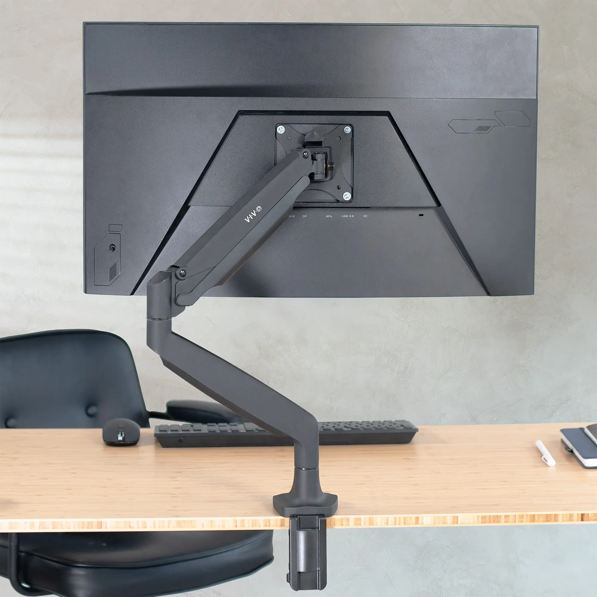 VIVO VIVO Pneumatic Single Monitor Desk Mount