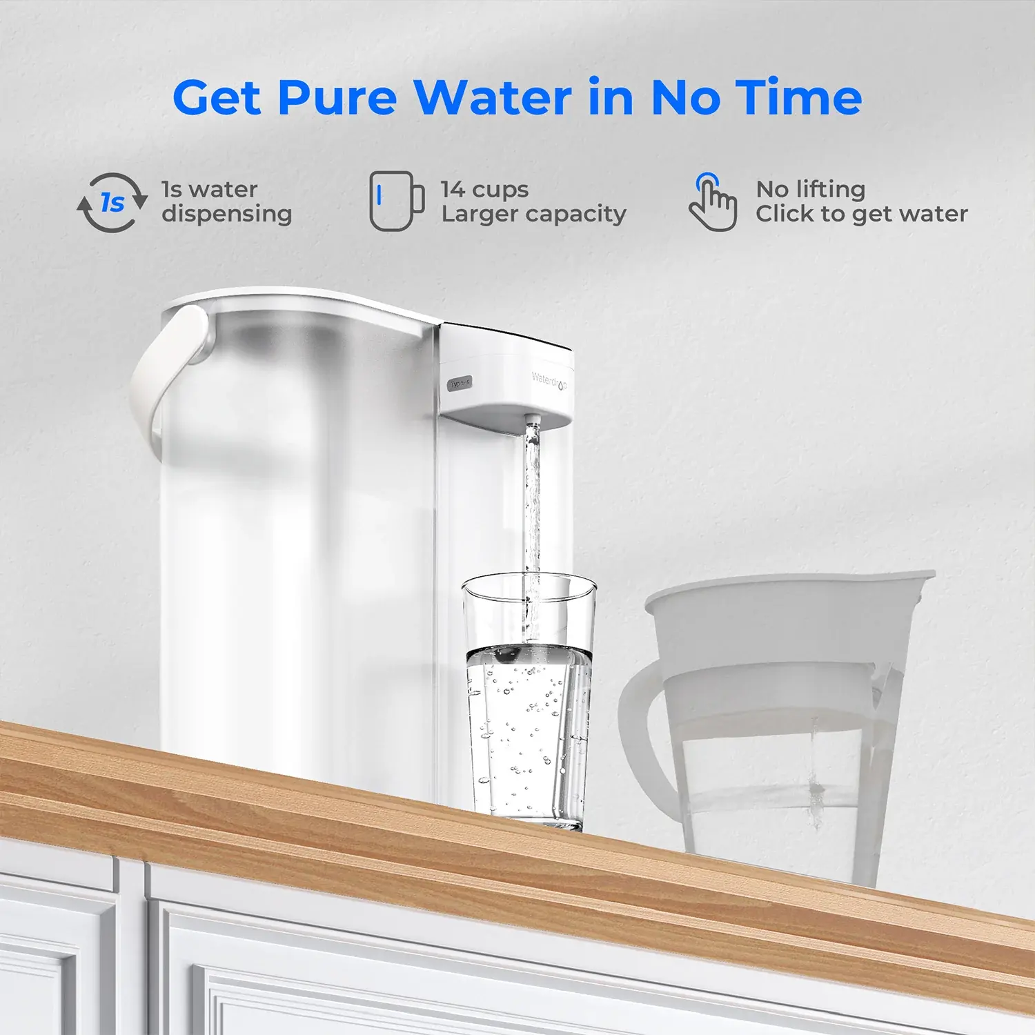Waterdrop Waterdrop ED02 Compact Electric Water Filter Pitcher