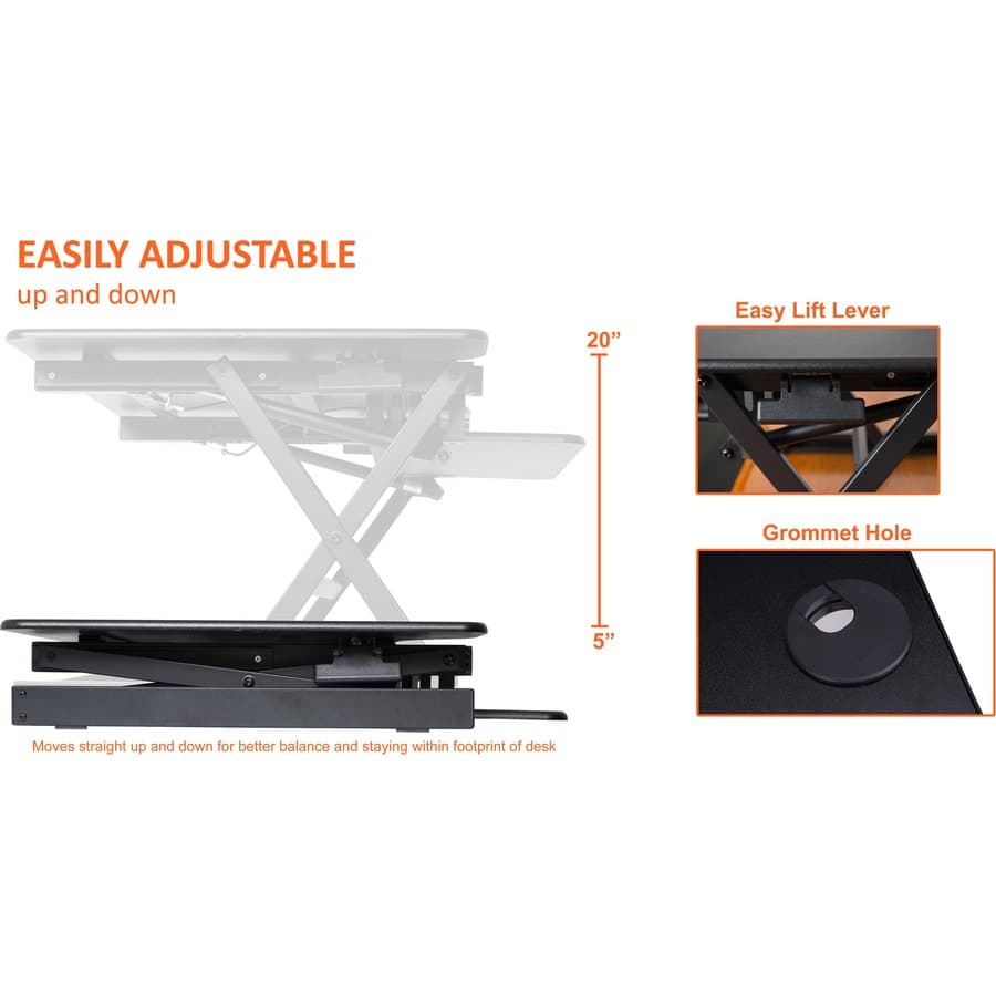 Lorell Lorell XL Adjustable Desk/Monitor Riser