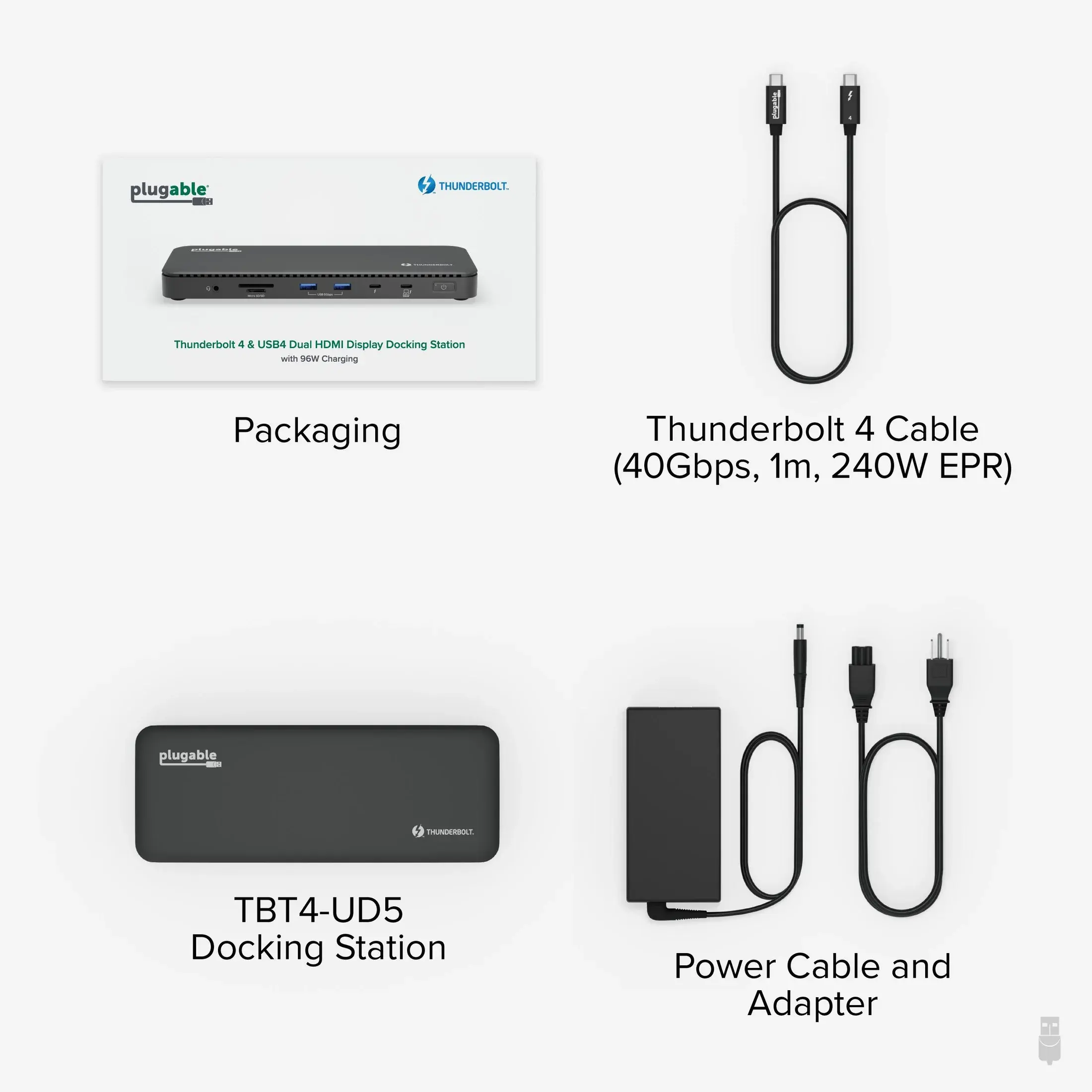 Plugable Plugable TBT4-UD5 Thunderbolt 4 Dock