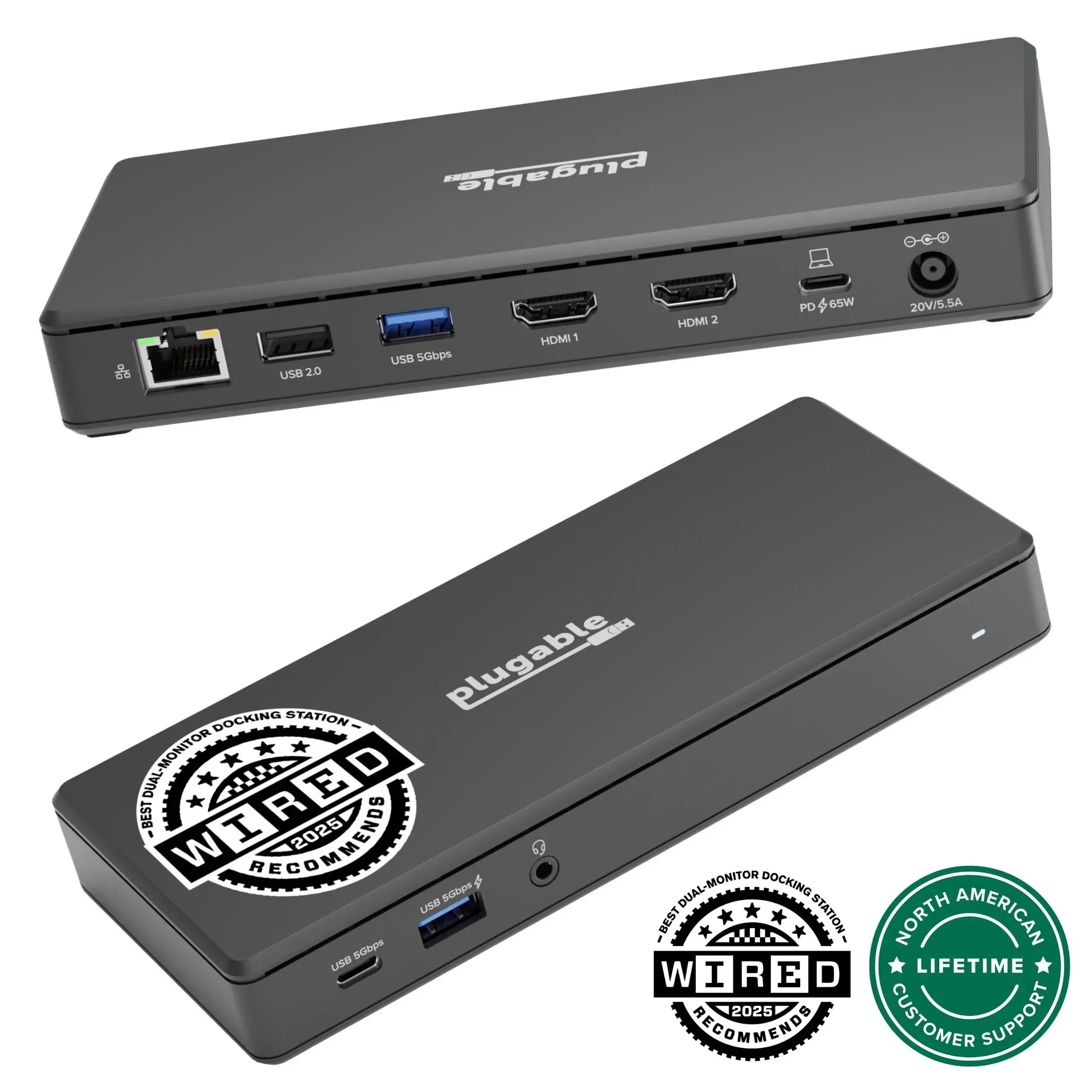 Plugable Plugable UD-MSTH2 USB-C Dual HDMI Docking Station