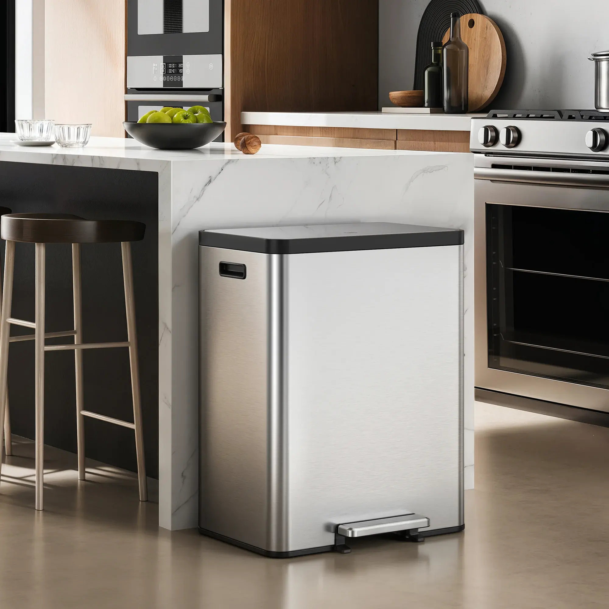 EKO EKO EcoCasa II Dual Compartment Step Trash Can