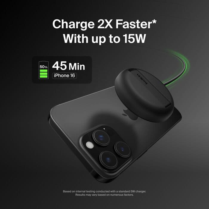 Belkin Belkin BoostCharge Pro Magnetic Wireless Charging Pad with Pop-Up Stand