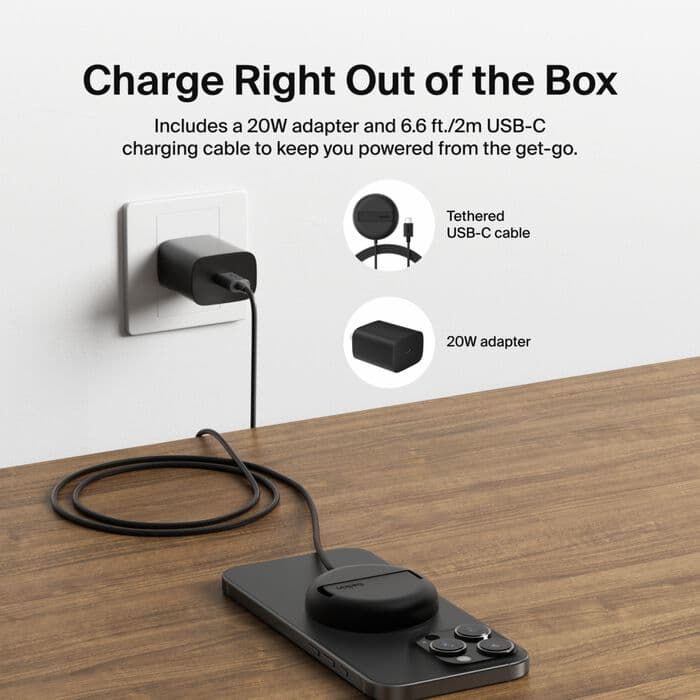 Belkin Belkin BoostCharge Pro Magnetic Wireless Charging Pad with Pop-Up Stand