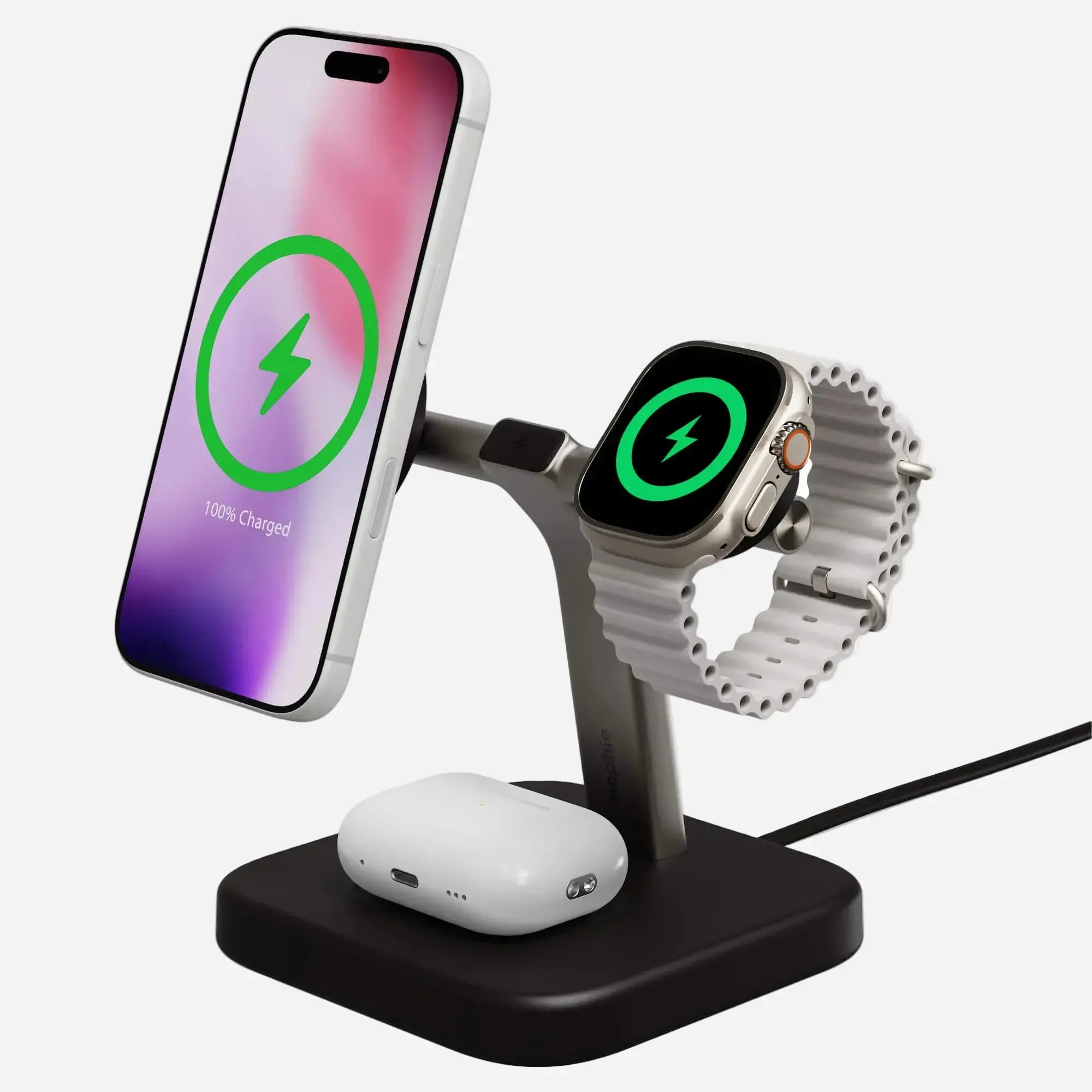 mophie mophie Qi2 3-in-1 Wireless Charging Stand