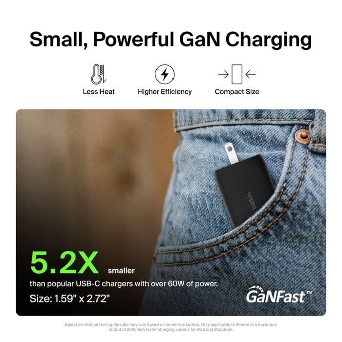 Belkin Belkin BoostCharge Pro 65W Dual USB-C GaN Wall Charger