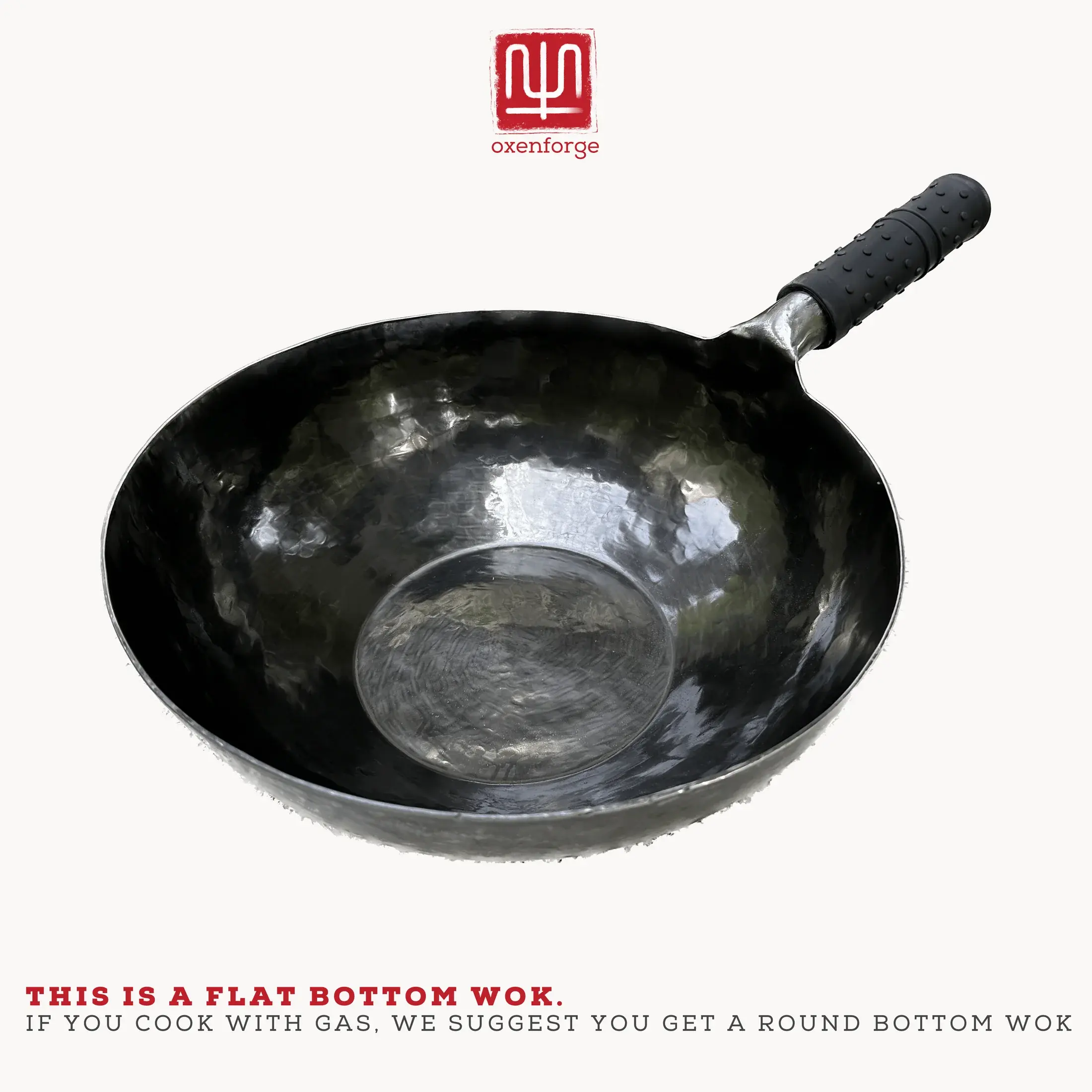 Oxenforge Oxenforge Hand-Hammered Flat-Bottom Wok