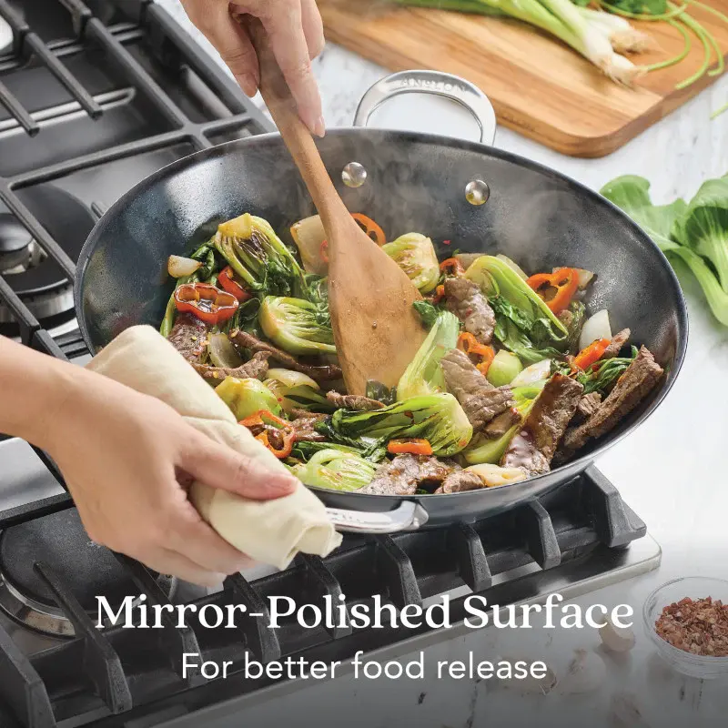 Anolon Anolon EverLast N2 14-Inch Carbon Steel Wok