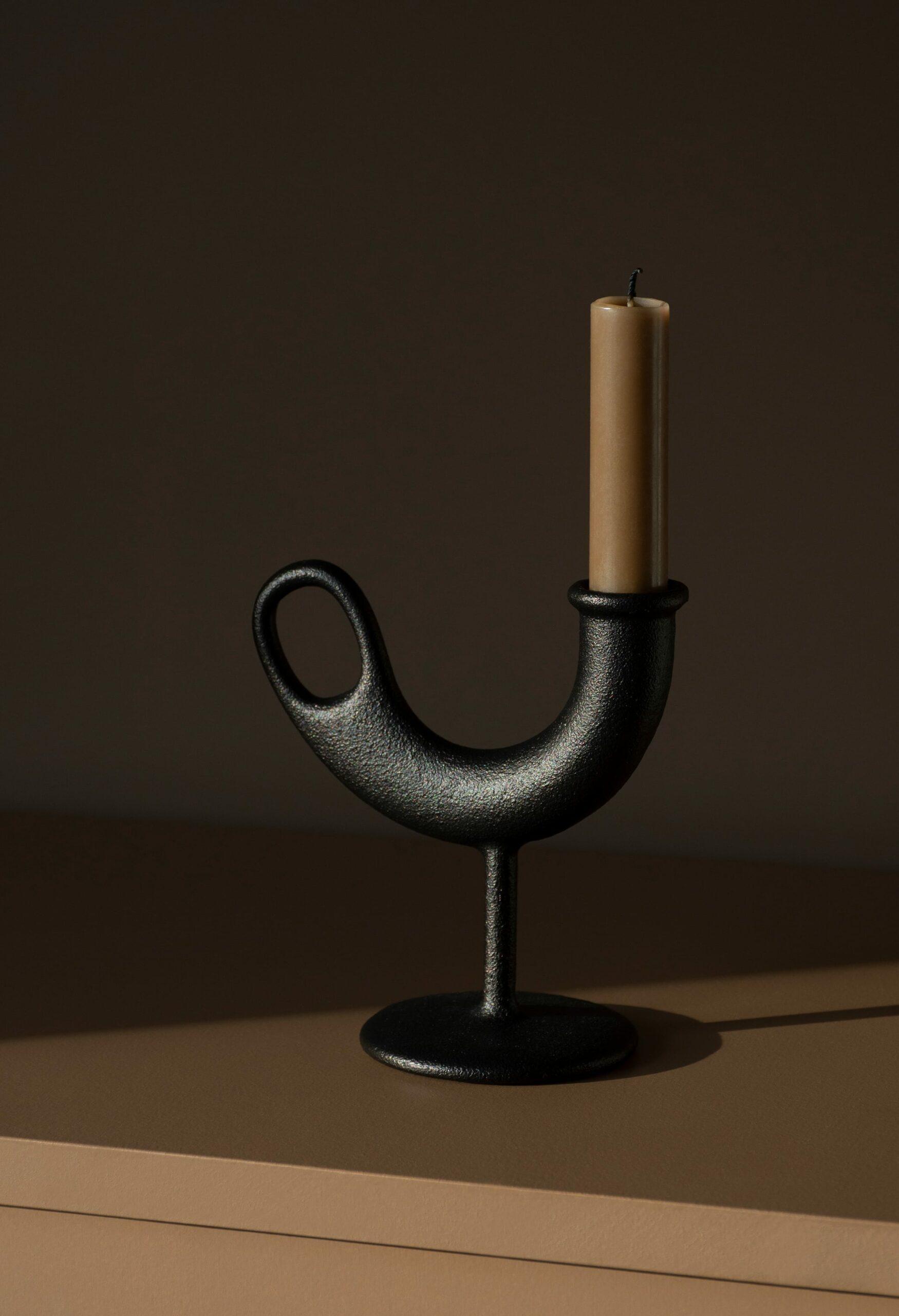 Nedre Foss Ildhane Iron Candleholder