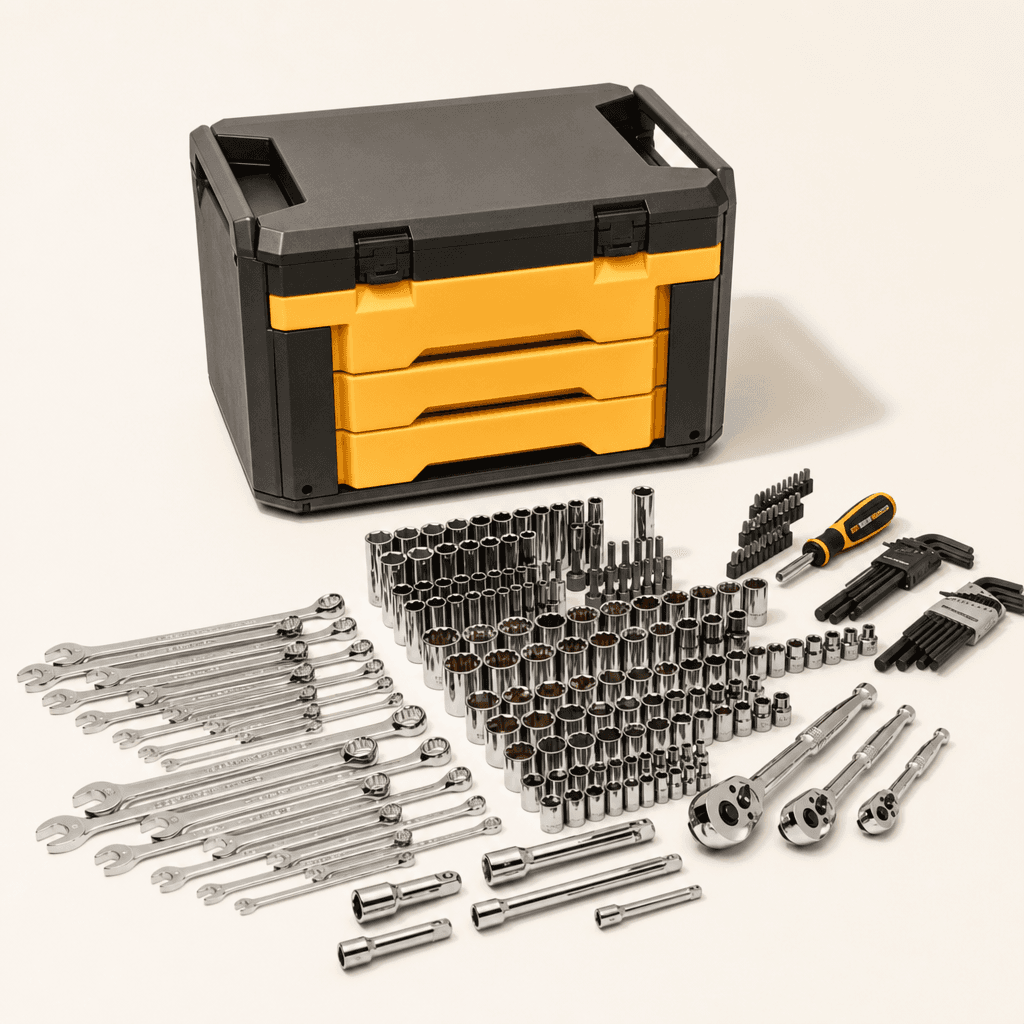 GearWrench 219-piece Mechanics Tool Set with 3-drawer Storage Box — Mechanic's Socket Set