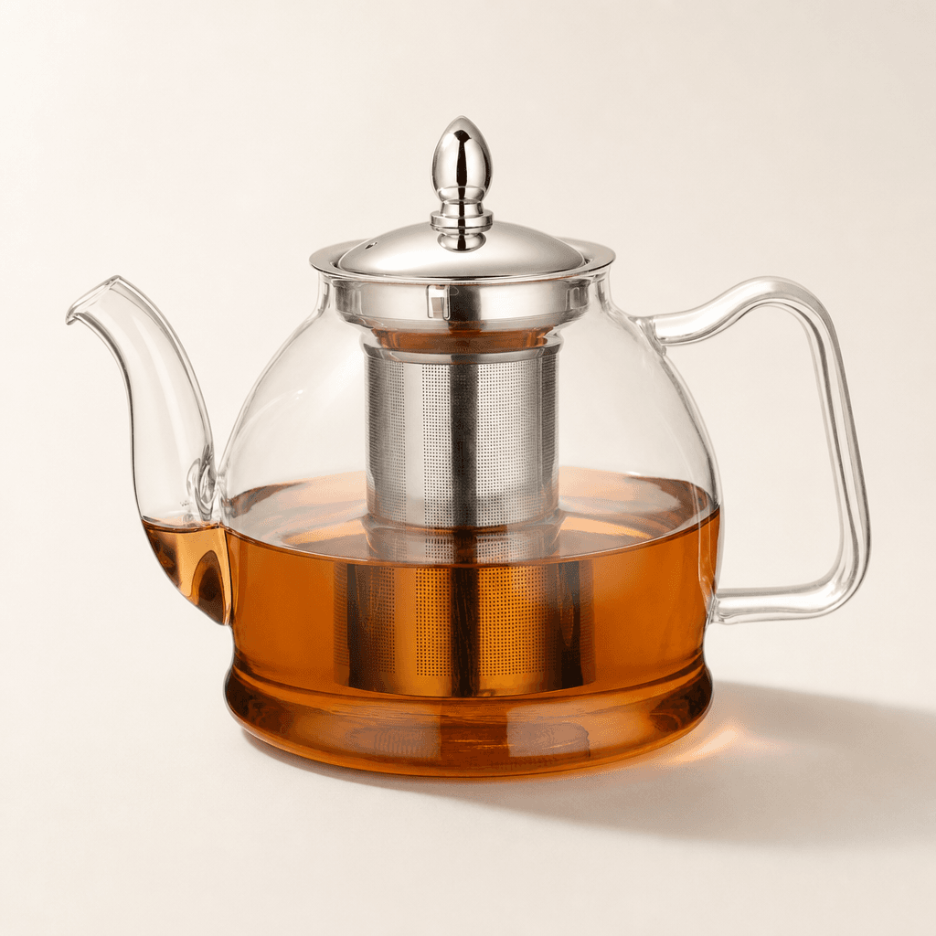 HIWARE 1000 mL Glass Teapot with Removable Infuser — Teapot