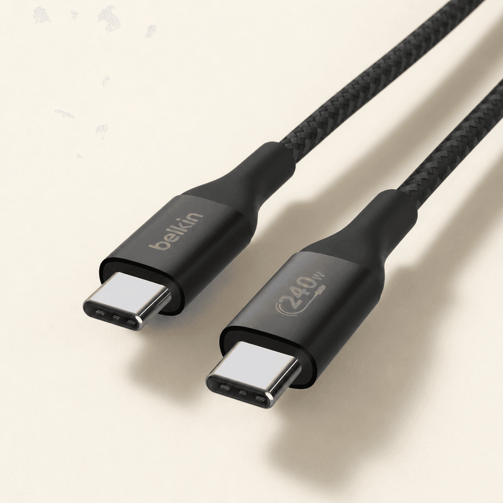 Belkin Belkin BoostCharge Braided USB-C to USB-C Power Supply Cable 240W — USB-C Cable