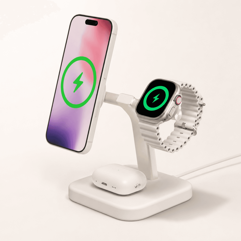 mophie mophie Qi2 3-in-1 Wireless Charging Stand — Wireless Charging Pad