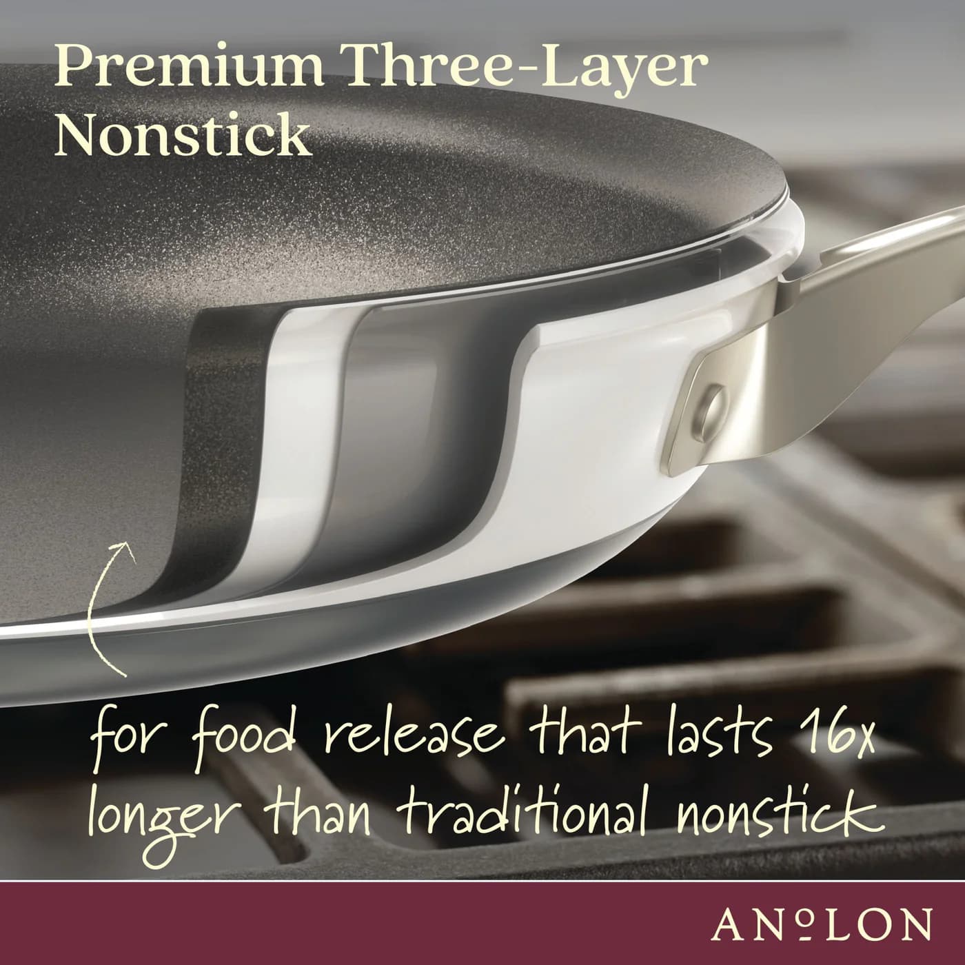 Anolon Anolon Achieve 10-inch Hard-Anodized Nonstick Frying Pan