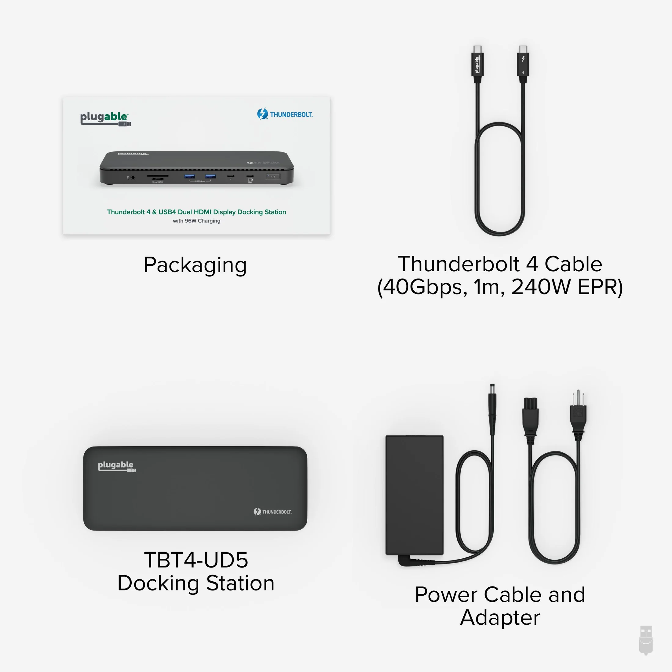 Plugable Plugable TBT4-UD5 Thunderbolt 4 Dock
