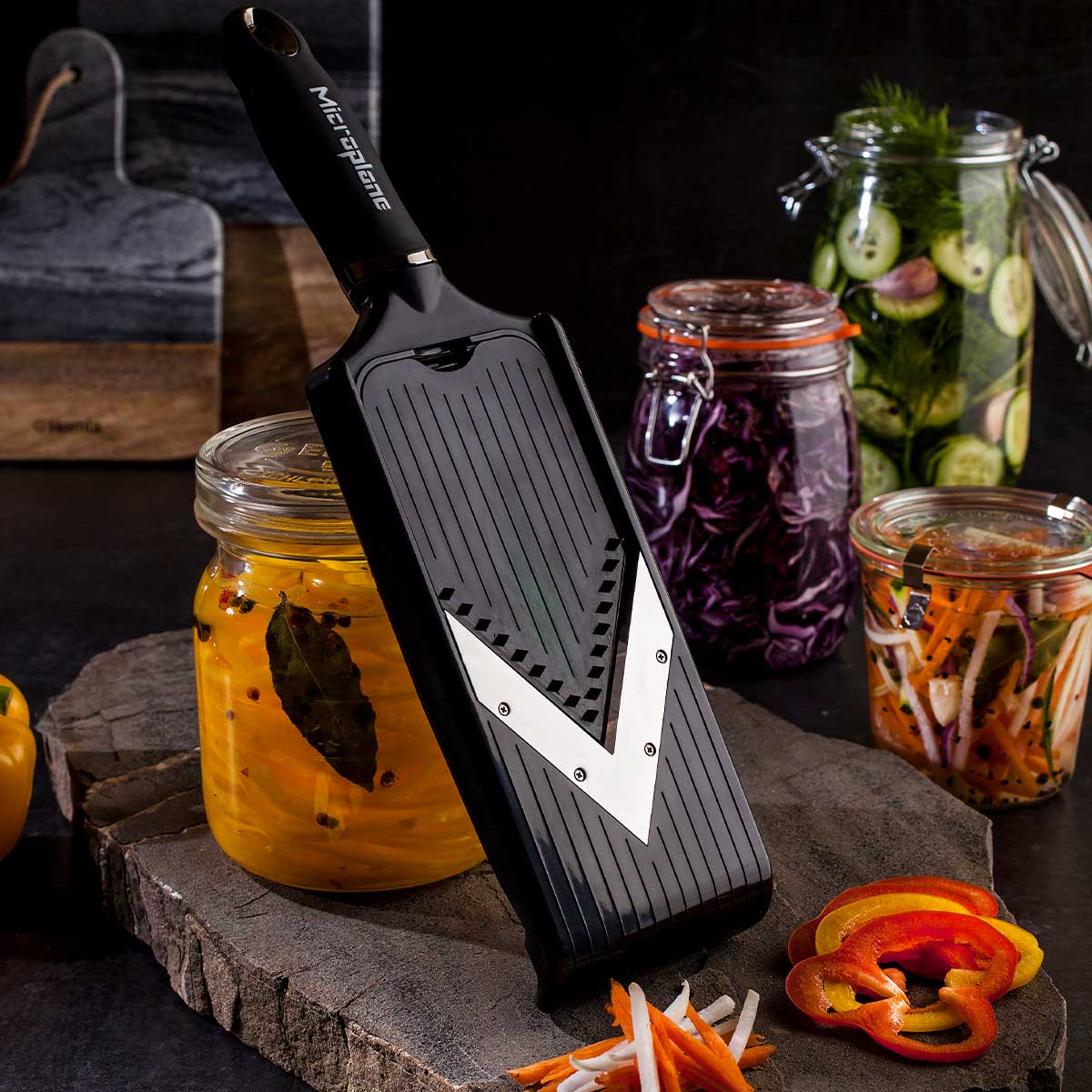 Microplane Adjustable V-Blade Slicer & Julienne