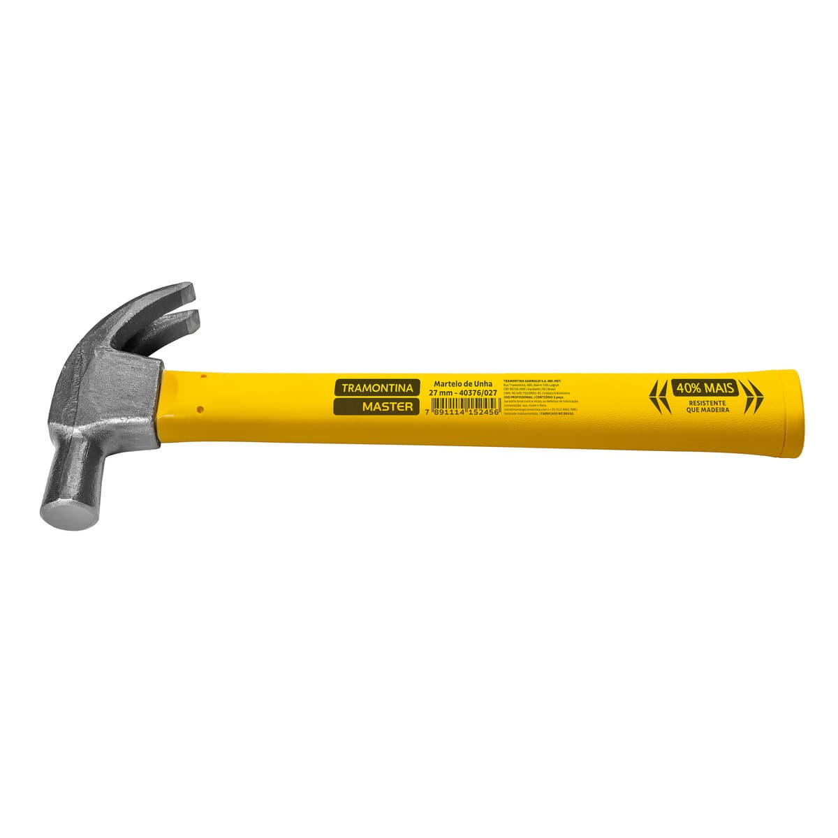 Tramontina Tramontina MASTER 27 mm Claw Hammer, Engineering Polymer Handle