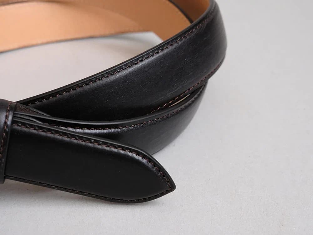 Munekawa Leather Belt “Brass” — Bridle Leather