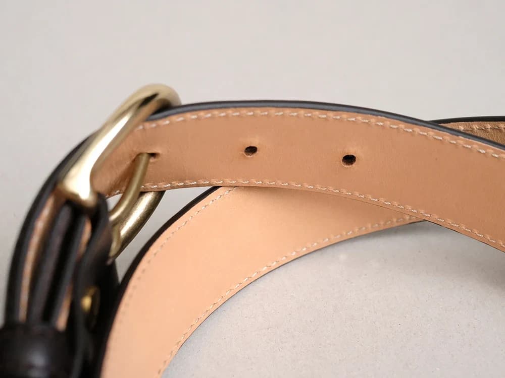 Munekawa Leather Belt “Brass” — Bridle Leather
