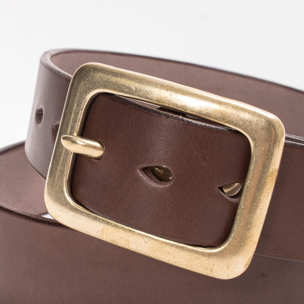 Iron Heart Heavy Duty Tochigi Leather Belt — Brown